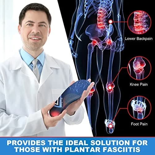 HapJump Plantar Fasciitis Pain Relief Feet Insoles Arch Support with Motion Control | Comfortable for Men & Women, Improve Balance, 1 Pair, S thumbnail 4