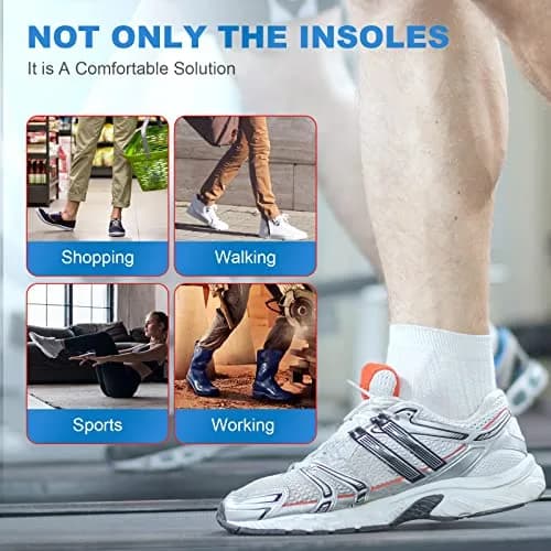 HapJump Plantar Fasciitis Pain Relief Feet Insoles Arch Support with Motion Control | Comfortable for Men & Women, Improve Balance, 1 Pair, S thumbnail 5