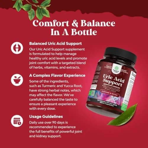 Natures Craft Uric Acid Support with Green Coffee Beans Extract | Kidney & Wellness Support (120 Capsules) thumbnail 3