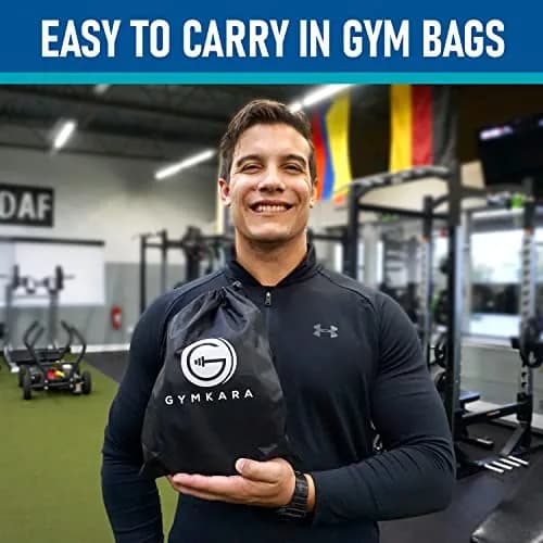 Gymkara Cork Squat Wedge Block 2 Pack - 22.8 cm (9 in) Heel Elevated Slant Board for Squats | Non-Slip Surface thumbnail 6