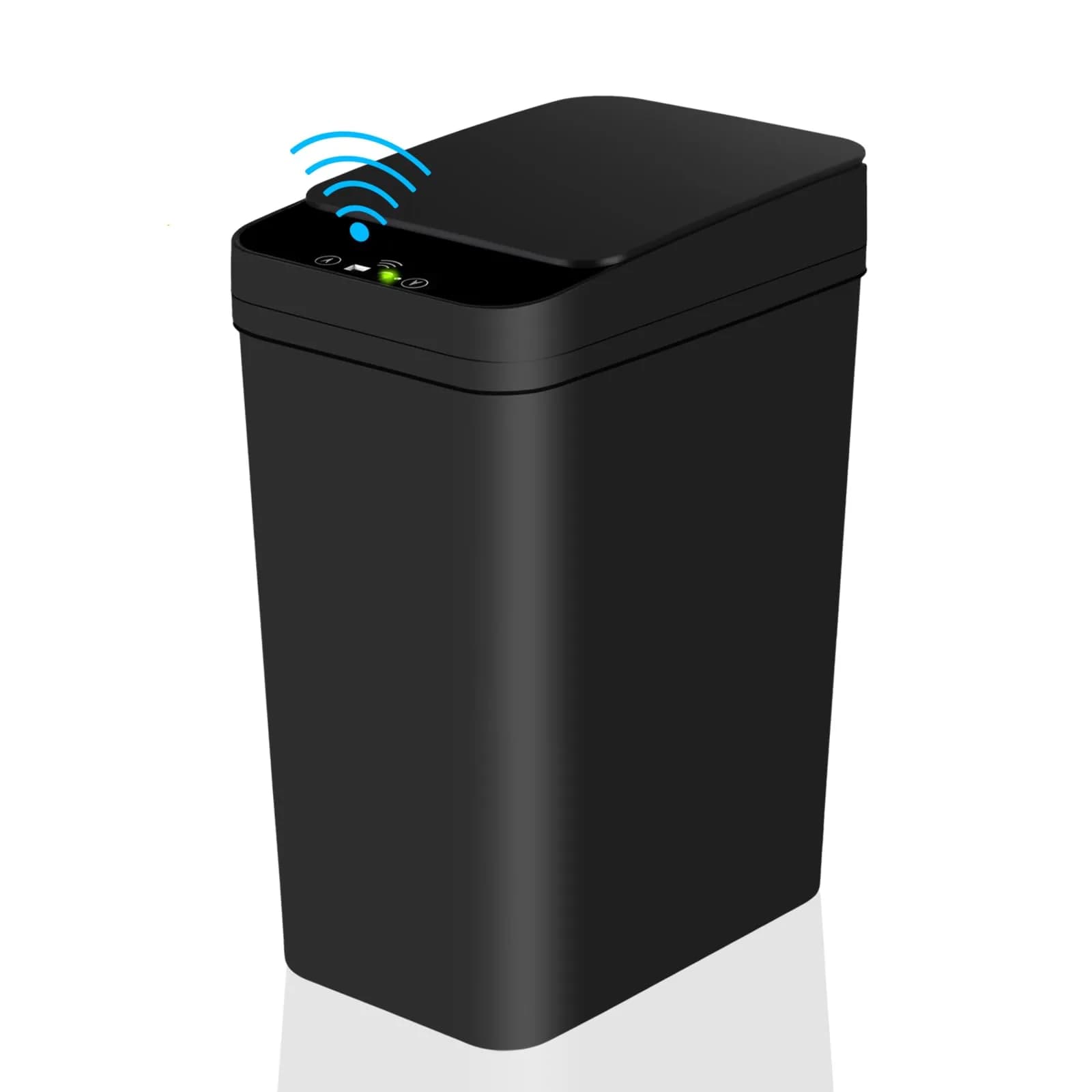 Anborry Touchless Trash Can 2.2 Gallon (8.3L) Smart Motion Sensor Small Garbage Bin with Lid, Black | Waterproof Sensor for Bathroom, Kitchen, Office - main product image