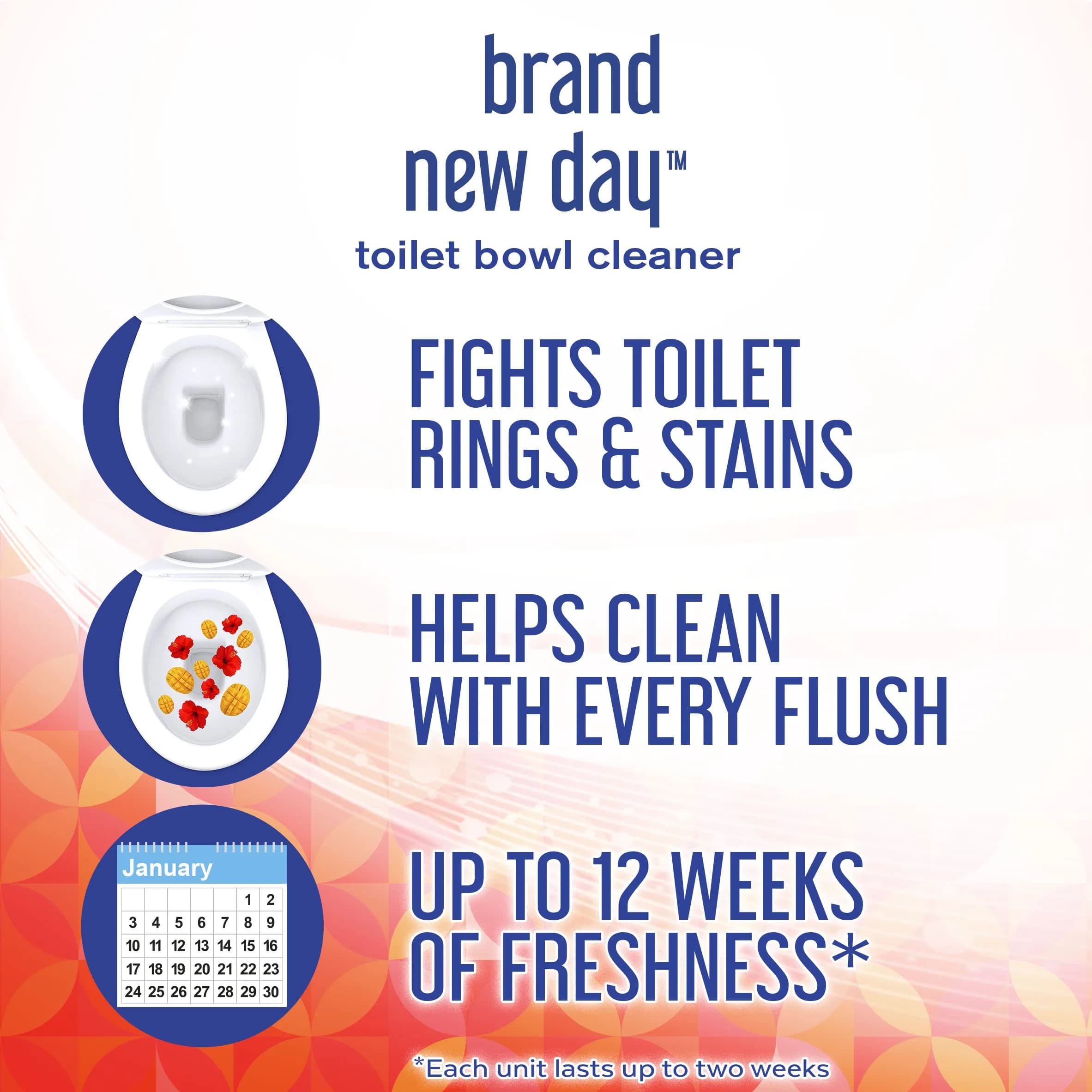 Lysol Click Gel Automatic Toilet Bowl Cleaner Mango & Hibiscus 24 Count Total | Bleach-Free Formula for Continuous Cleaning - view 4