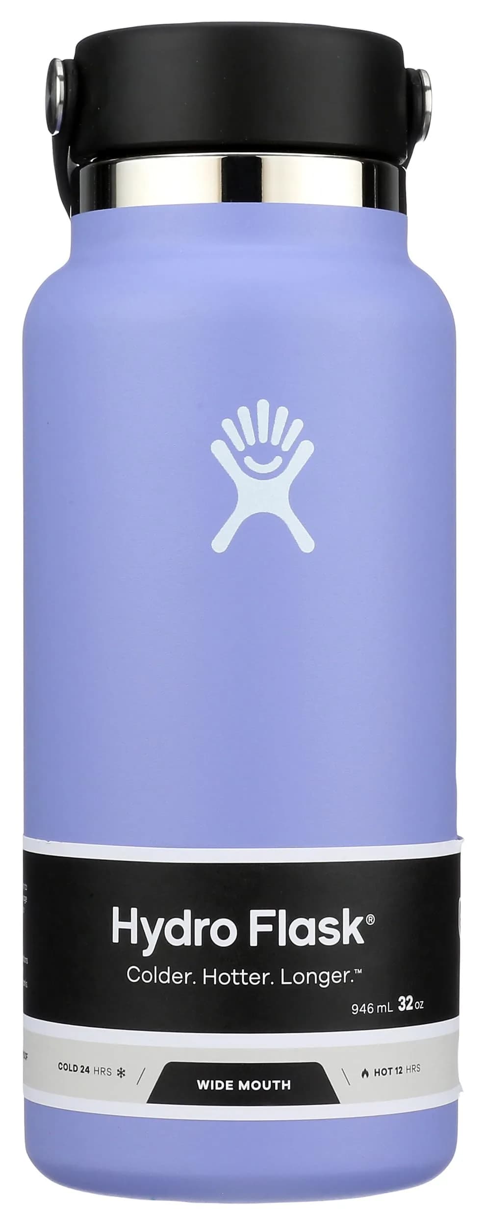 Hydro Flask 40 Oz Tonal White Wide Mouth Water Bottle | Insulated Stainless Steel, Cold 24 Hrs, Hot 12 Hrs