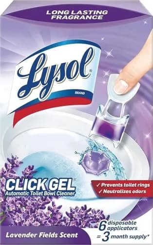 Lysol Automatic Toilet Bowl Cleaner Lavender 24 Count (Pack of 4) | Cleans & Freshens with Every Flush thumbnail 1