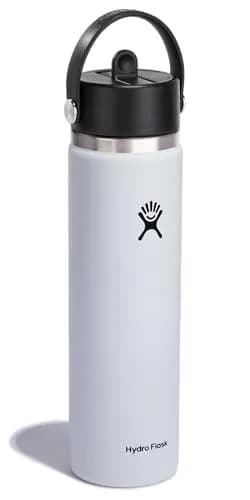 Hydro Flask 24 Oz Wide Mouth Bottle With Flex Straw Cap | Insulated Stainless Steel Tumbler for Cold Drinks thumbnail 2