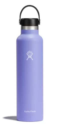 Hydro Flask Standard Mouth Water Bottle 710ml (24 Oz) | Insulated Stainless Steel, Leakproof, Purple thumbnail 1
