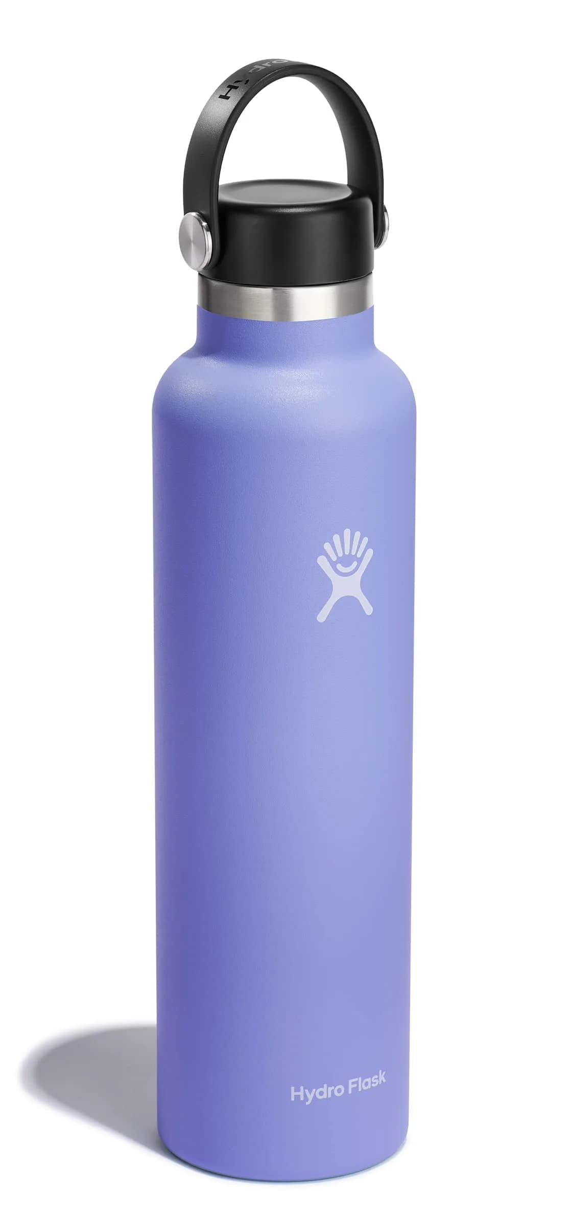 Hydro Flask Standard Mouth Water Bottle 710ml (24 Oz) | Insulated Stainless Steel, Leakproof, Purple - view 2