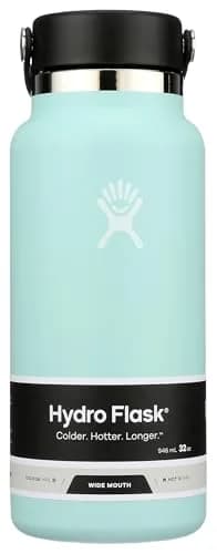 Hydro Flask Wide Mouth Flex Cap Water Bottle 946ml (32 Oz) | Keeps Cold 24 Hrs, Hot 12 Hrs thumbnail 1