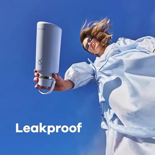 Hydro Flask Wide Mouth Water Bottle 24 Oz (710ml) with Flex Straw Lid | Keeps Drinks Cold for 24 Hours thumbnail 4