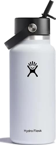 Hydro Flask Water Bottle - Insulated Stainless Steel - Wide Mouth 32 Oz | Leakproof & Refillable thumbnail 1