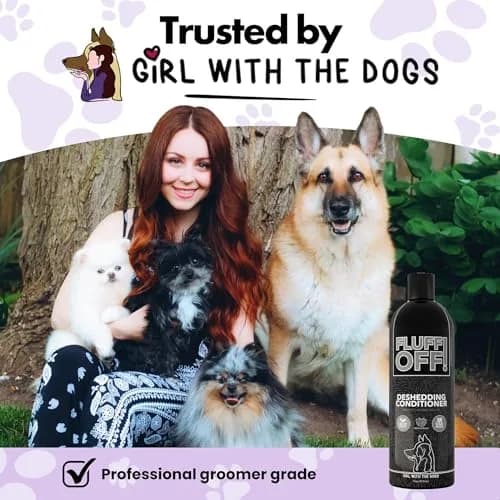 Girl With The Dogs Fluff Off! Deshedding Conditioner 16oz | Reduces Shedding & Deeply Conditions thumbnail 2