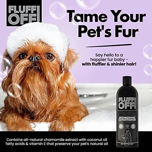 Girl With The Dogs Fluff Off! Deshedding Conditioner 16oz | Reduces Shedding & Deeply Conditions thumbnail 3