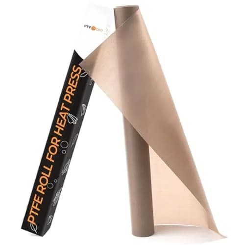 HTVRONT Teflon Sheets for Heat Press 12" x 8 FT Roll | Non-Stick PTFE Heat Resistant Mat thumbnail 1