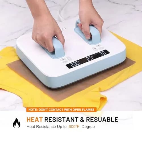 HTVRONT Teflon Sheets for Heat Press 12" x 8 FT Roll | Non-Stick PTFE Heat Resistant Mat thumbnail 2