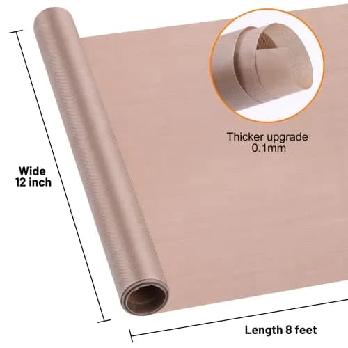HTVRONT Teflon Sheets for Heat Press 12" x 8 FT Roll | Non-Stick PTFE Heat Resistant Mat thumbnail 3