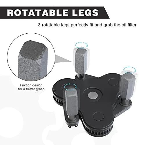 WORKPRO Universal Adjustable Oil Filter Wrench 60-95mm (2.375-3.75") | Magnetic Oil Filter Removal Tool for Cars & Motorcycles thumbnail 4