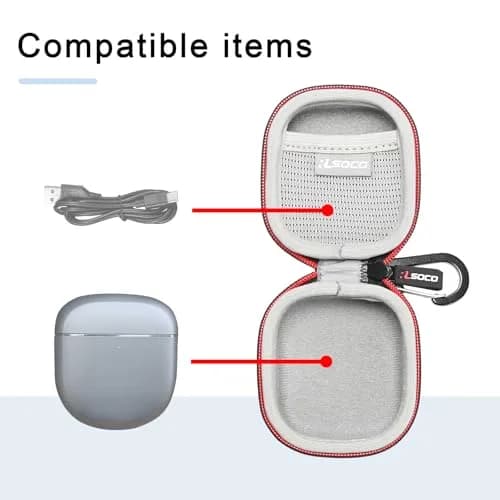 RLSOCO Black Carrying Case for Bose QuietComfort Ultra Earbuds II | Compact & Protective thumbnail 4