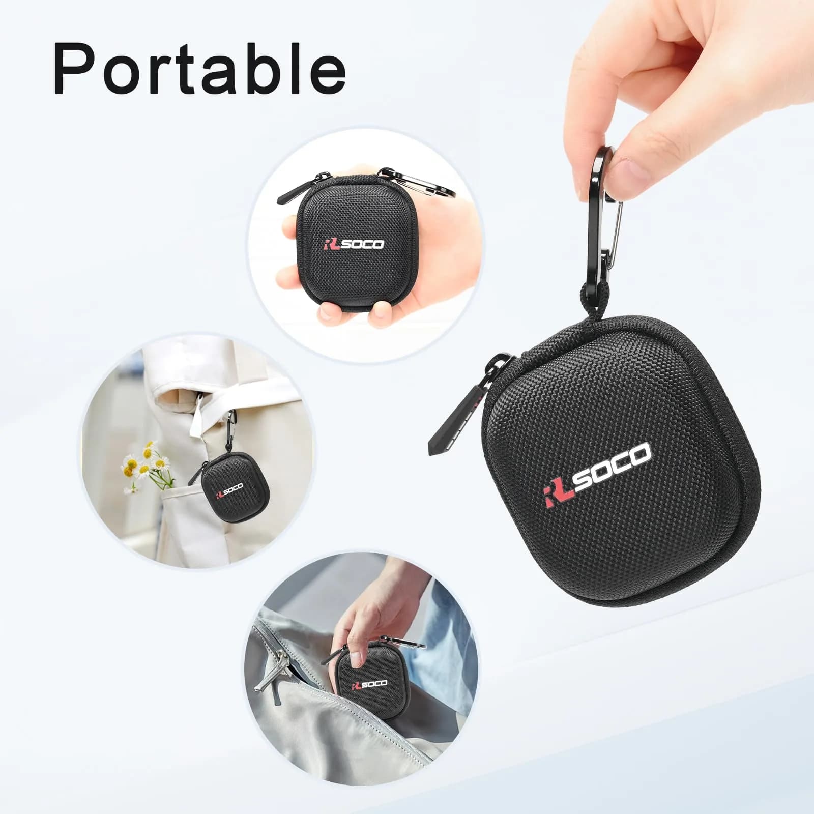 RLSOCO Black Carrying Case for Bose QuietComfort Ultra Earbuds II | Compact & Protective - view 6