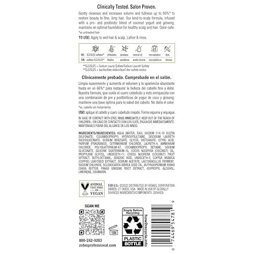 Biotera Ultra Thick & Full Volumizing Shampoo for Fine, Limp Hair – Adds Volume & Fullness, Vegan, Sulfate-Free, Color-Safe, 15.2 Fl Oz thumbnail 8