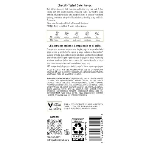 Biotera Strengthening Shampoo for Long, Growing Hair – Supports Hair Growth & Reduces Breakage, Vegan, Color-Safe, 15.2 Fl Oz thumbnail 8