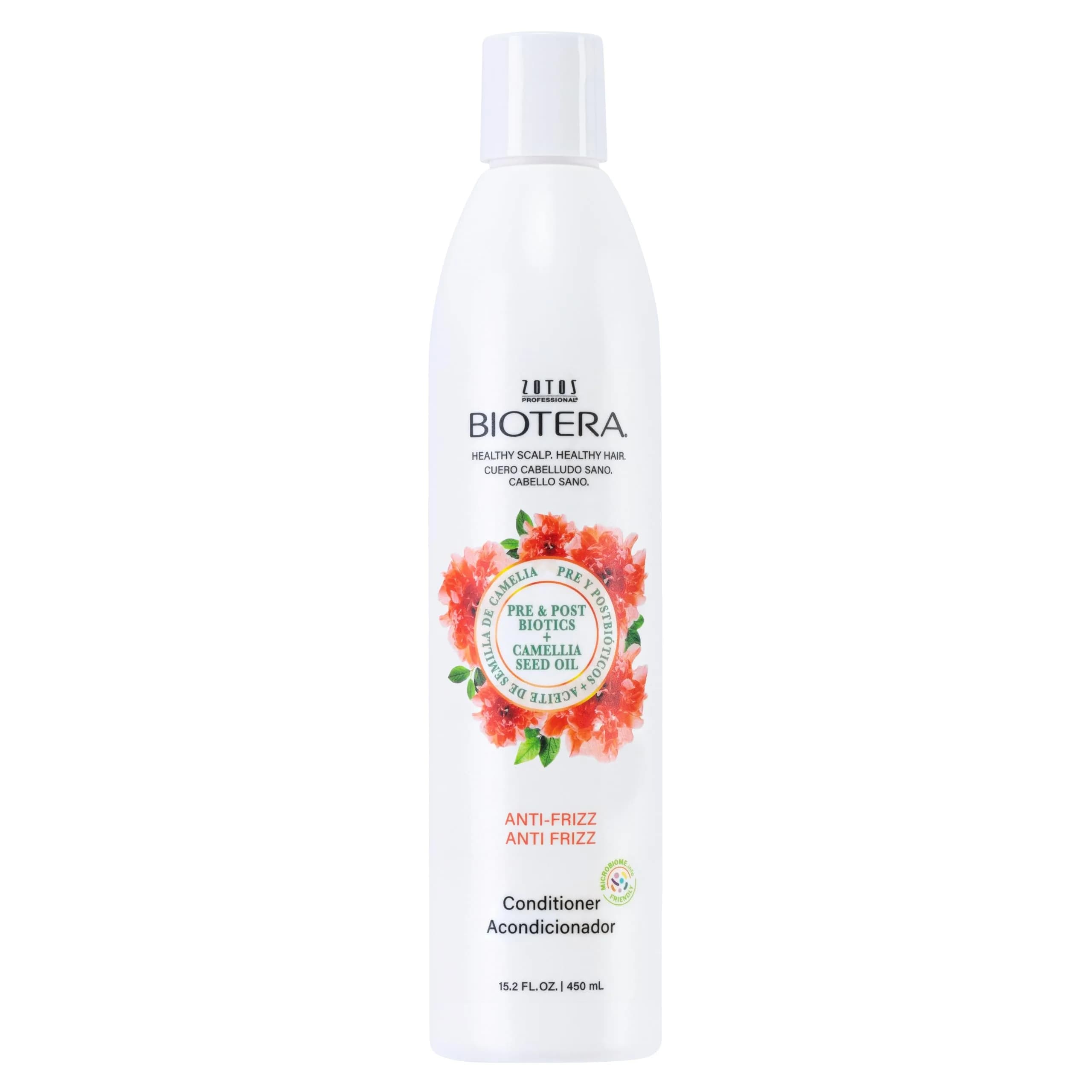 Biotera Anti-Frizz Smoothing Conditioner 15.2 Fl Oz | Controls Frizz & Enhances Shine in Humidity — White
