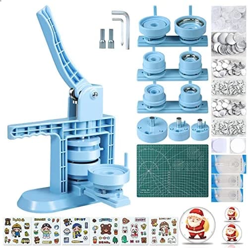 MK.Bear Button Maker Machine Multiple Sizes 25mm, 32mm & 58mm | DIY Badge Press Kit for Crafts thumbnail 1