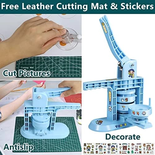 MK.Bear Button Maker Machine Multiple Sizes 25mm, 32mm & 58mm | DIY Badge Press Kit for Crafts thumbnail 5