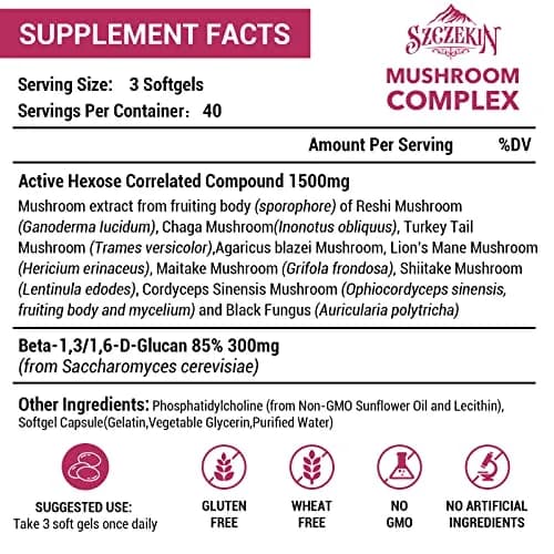 SZCZEKIN 1500mg Liposomal Active Hexose Correlated Supplement thumbnail 2