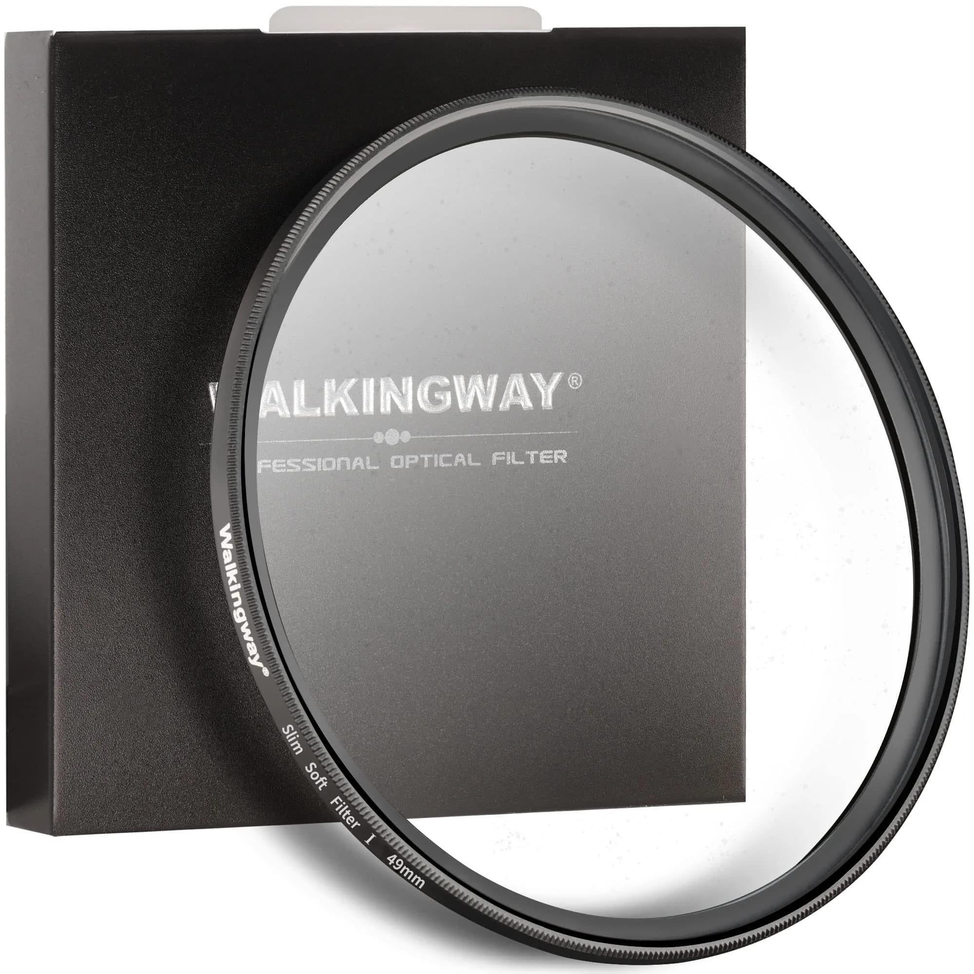 Walking Way White Pro Mist Diffusion Lens Filter 49mm (1.93" x 1.93" x 0.12") | Soft Glow Effect for Video, Vlog, Portrait - main product image