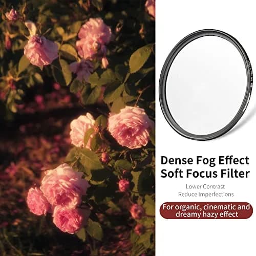Walking Way White Pro Mist Diffusion Lens Filter 52mm (Medium-Soft 2) | Creates Soft Glow & Dreamy Haze Effect thumbnail 2