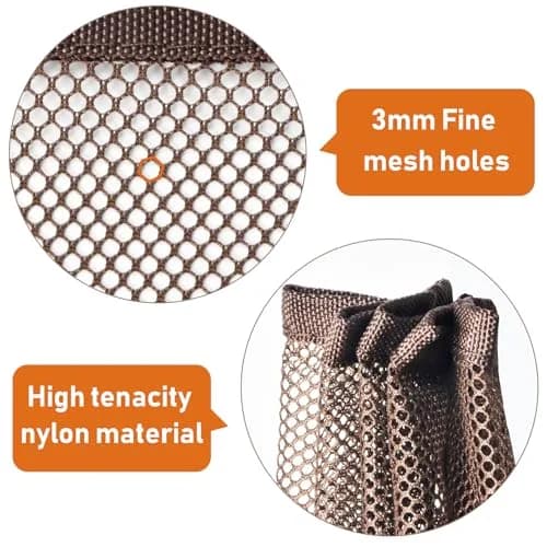 Gudui Brown Banister Guard 10ft x 2.6ft | Child Safety Net for Stairs and Balconies thumbnail 3