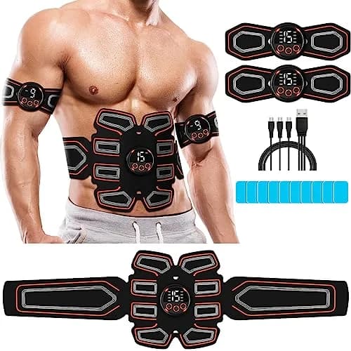 BLASET Abdominal Toning Belt Trainer with EMS Muscle Stimulation for Men & Women | 0.3 Wh (Lithium Polymer Battery) thumbnail 1