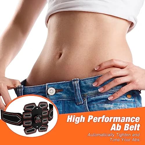 BLASET Abdominal Toning Belt Trainer with EMS Muscle Stimulation for Men & Women | 0.3 Wh (Lithium Polymer Battery) thumbnail 6