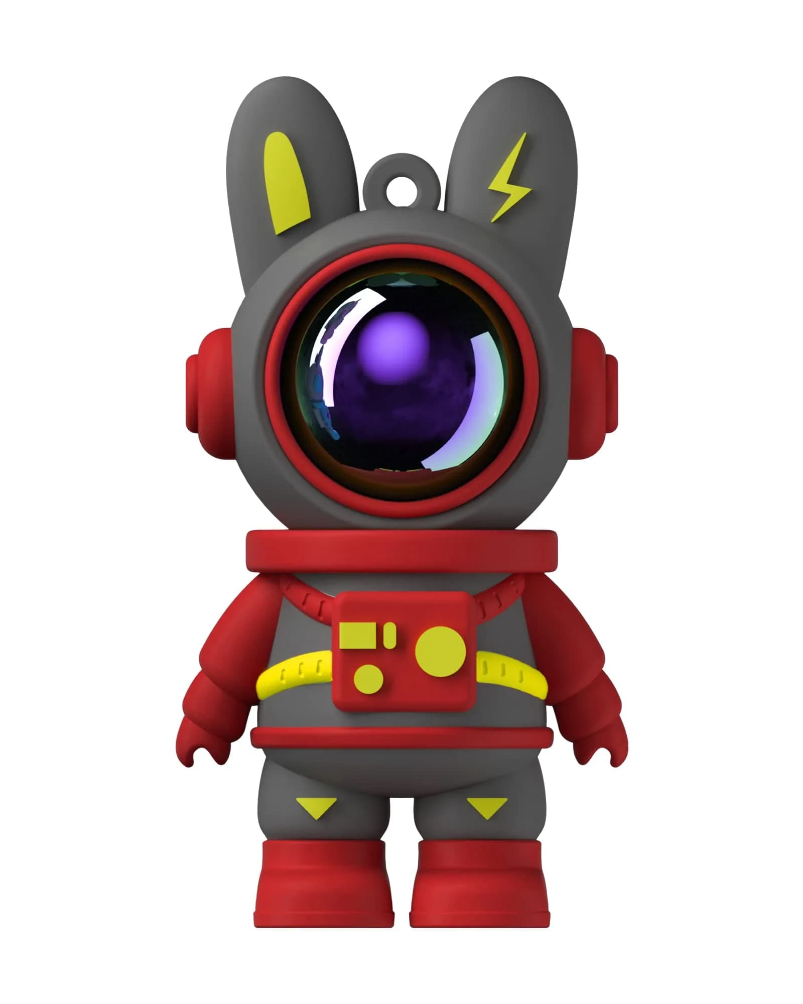 Bilious Cute Space Rabbit USB Flash Drive 128G Waterproof USB 2.0 | Small Size, Colorful & Durable (70-120 chars) — Red