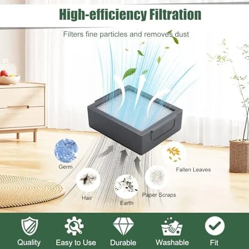 Detetap Replacement Parts Kit for iRobot Roomba i7 i3 i4 i6 i8 j7 E5 E6 E7 Robotic Vacuum Cleaners | 12-Piece Set thumbnail 4