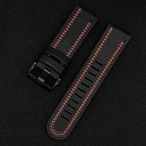 Abanen Quick Fit 26mm Watch Band for Garmin Fenix 7X/6X/5X, Fiber Leather with Silicone Lining, 150mm-200mm Wrist Size | USA-Sourced Import thumbnail 7