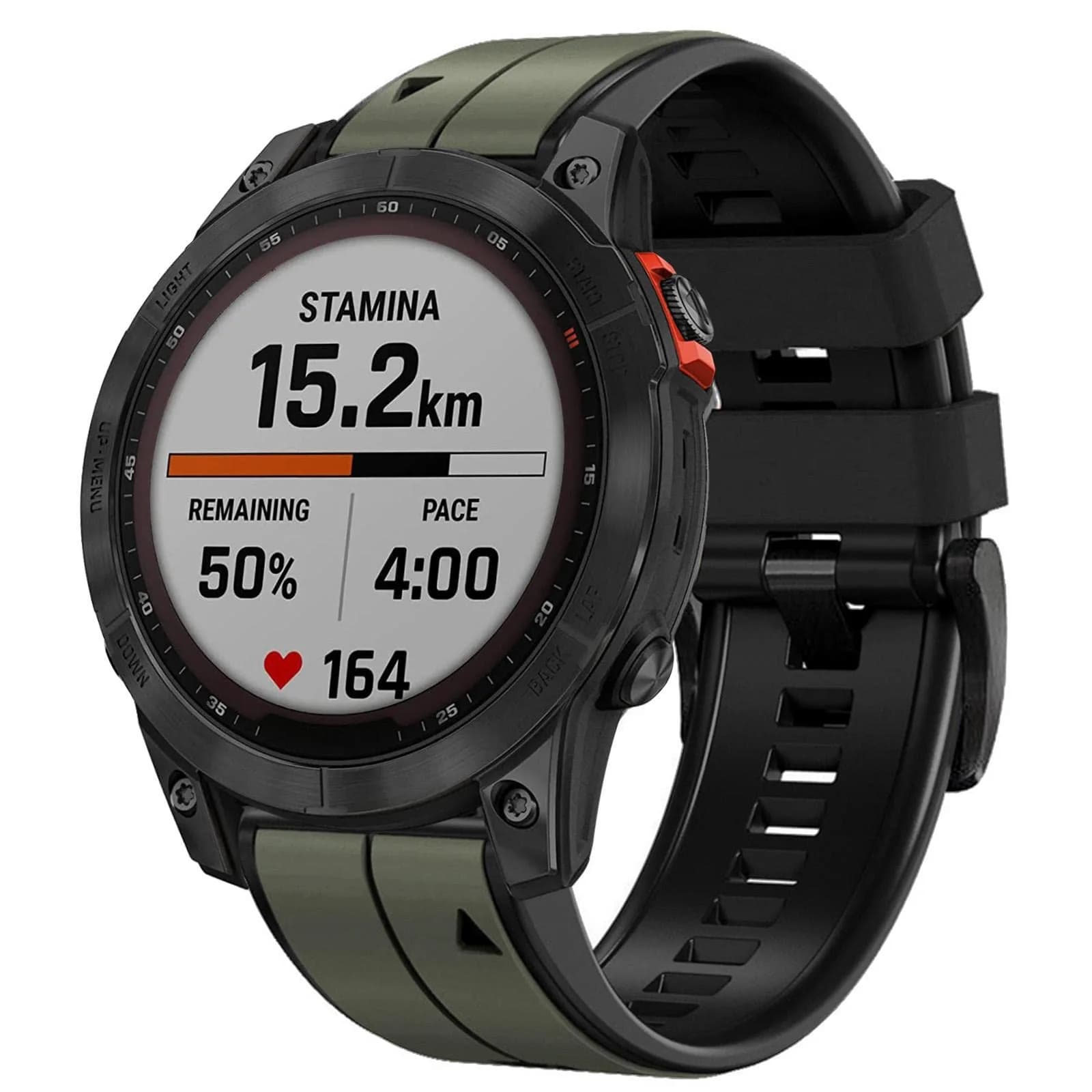 Abanen Silicone Watch Band 22mm | Waterproof Sport Strap for Garmin Fenix 7 & Forerunner 955 thumbnail 2
