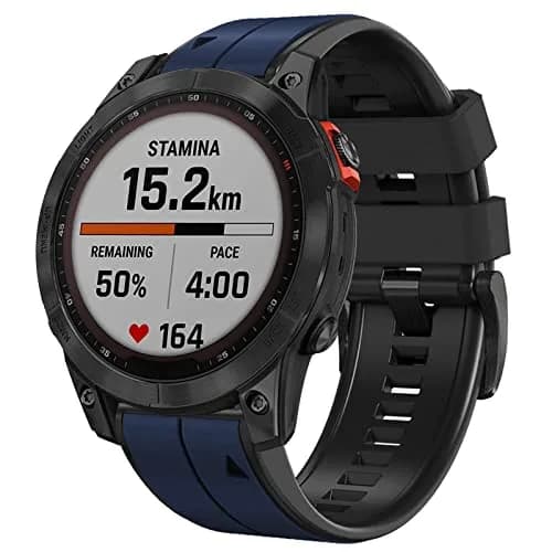 Abanen Quick Fit 22mm Silicone Watch Band for Garmin 955, Fenix 7, epix 2, Instinct 2 Solar | Waterproof Sport Strap thumbnail 2