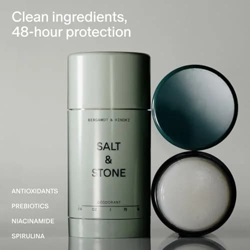 Salt & Stone Aluminum-Free Deodorant Bergamot & Hinoki 73.7g (2.6 oz) | 48-Hour Odor Protection thumbnail 2