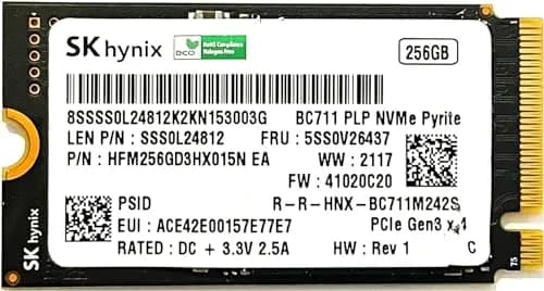 SK Hynix 256GB PCIe NVMe 2242 SSD (HFM256GD3HX015N) | Fast Internal Storage thumbnail 1