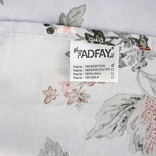 FADFAY Sheets Set Twin XL Elegant Floral Bedding 100% Cotton | Vintage Farmhouse Style thumbnail 9