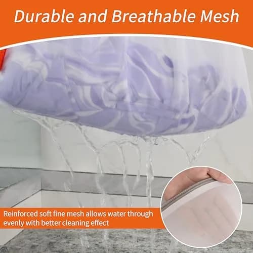 Polecasa Mesh Laundry Bags 3 Pack 40x50cm (16x20") | Protects Delicates, Zippered, Washer & Dryer Safe thumbnail 3