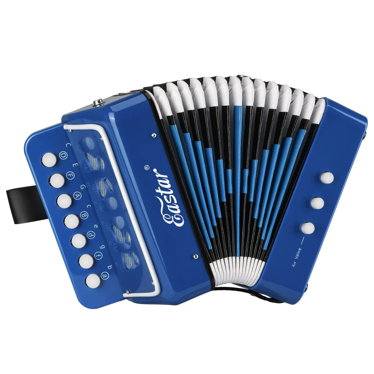 Eastar Kids Accordion Toy Accordion Mini Musical Instruments 10 Keys Button for Children Kids Toddlers Beginners (Blue) | Support Creativity & Coordination - main product image