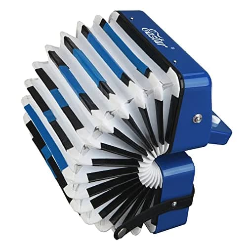 Eastar Kids Accordion Toy Accordion Mini Musical Instruments 10 Keys Button for Children Kids Toddlers Beginners (Blue) | Support Creativity & Coordination thumbnail 4