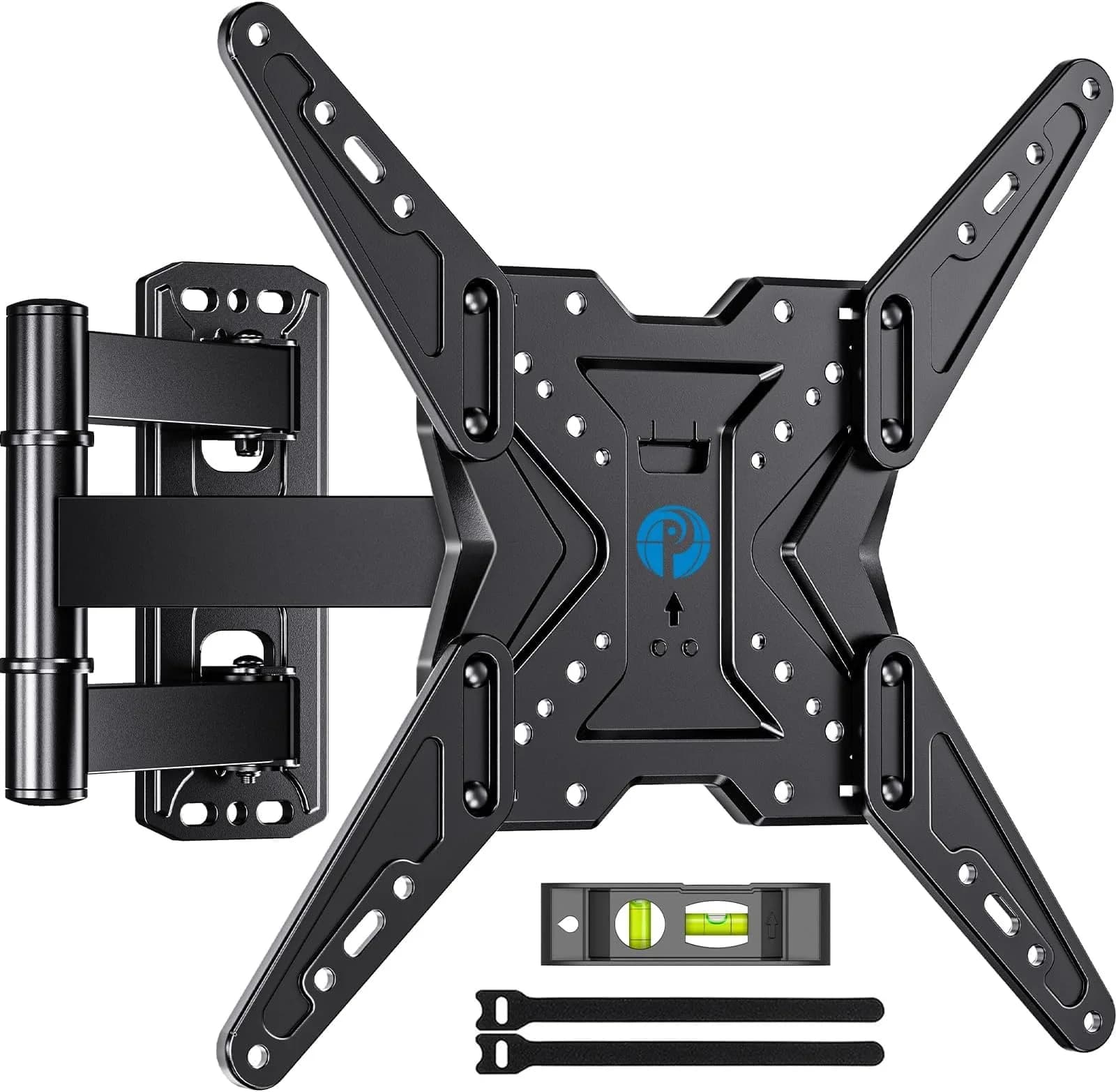 Pipishell Full Motion TV Mount for 26–60 inch TVs up to 77 lbs | Slim, Tilt & Swivel Wall Bracket