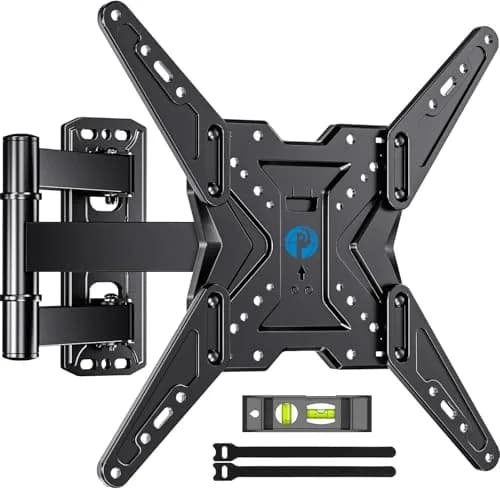 Pipishell Full Motion TV Mount for 26–60 inch TVs up to 77 lbs | Slim, Tilt & Swivel Wall Bracket thumbnail 1