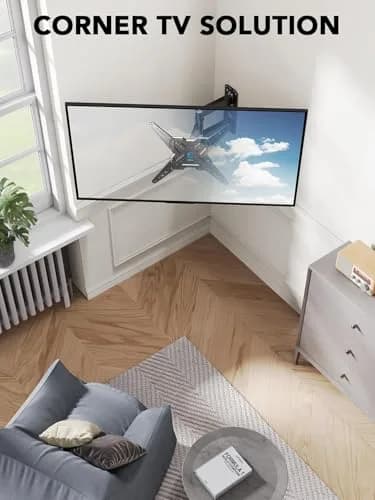 Pipishell Full Motion TV Mount for 26–60 inch TVs up to 77 lbs | Slim, Tilt & Swivel Wall Bracket thumbnail 5