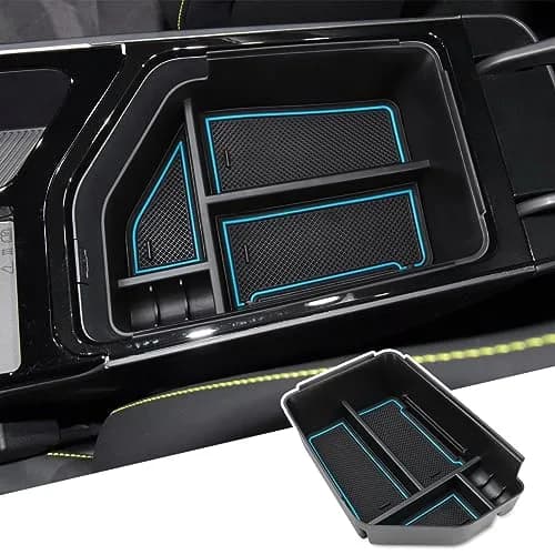 MARCHFA Center Console Organizer Tray Blue for Kia EV6 2022-2026 | Keeps Your Car Tidy thumbnail 1