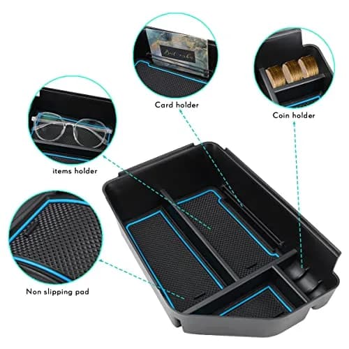 MARCHFA Center Console Organizer Tray Blue for Kia EV6 2022-2026 | Keeps Your Car Tidy thumbnail 4