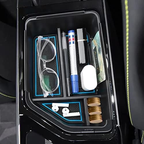 MARCHFA Center Console Organizer Tray Blue for Kia EV6 2022-2026 | Keeps Your Car Tidy thumbnail 6